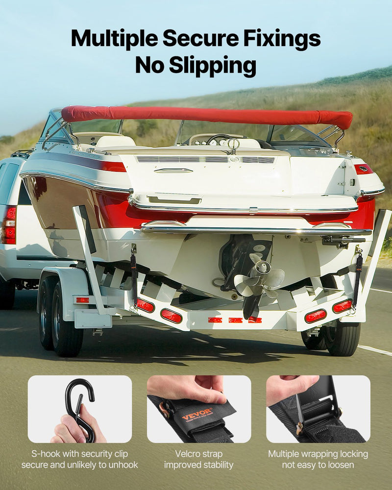 Heavy-Duty Retractable Cargo Straps