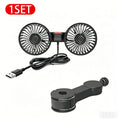 Car fan with USB cable on a white background