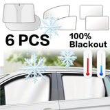 Summer Blackout Car Sunshade Covers (Front & Rear)