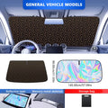 Titanium Silver Car Front Window Sunshade Curtain