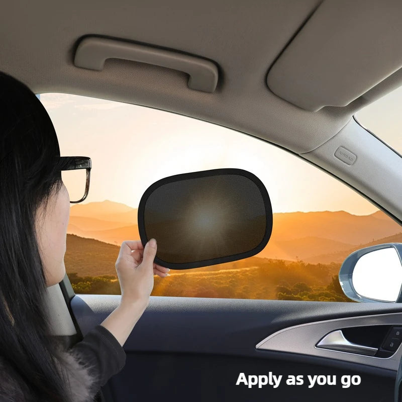 Static Cling Car Side Window Sunshades (2-Pack)